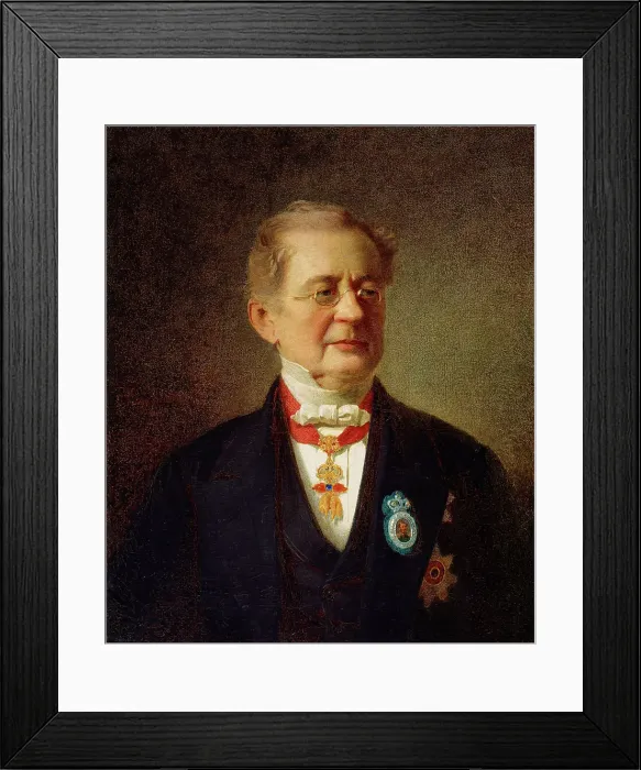 Framed Print : Portrait of the Chancellor Prince Alexander M Gorchakov, 1867. Artist: Johann Koler Framed Print : Portrait of the Chancellor Prince Alexander M Gorchakov, 1867. Artist: Johann Koler