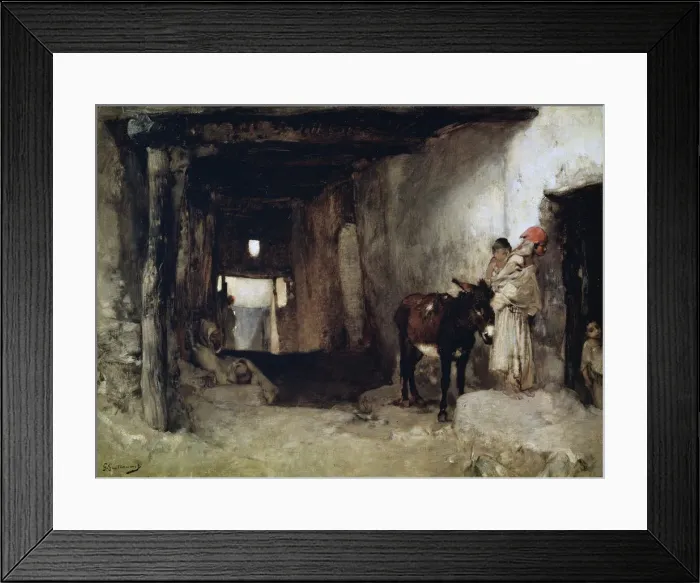 Framed Print : A House in the Sahara, 1880s. Artist: Gustave Guillaumet Framed Print : A House in the Sahara, 1880s. Artist: Gustave Guillaumet