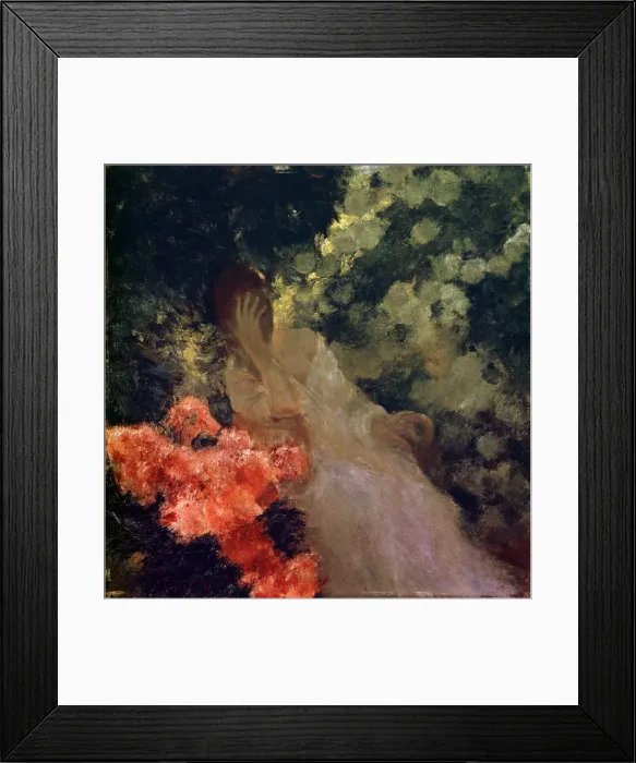 Framed Print : In the Garden, 1898. Artist: Gaston de Latouche Framed Print : In the Garden, 1898. Artist: Gaston de Latouche