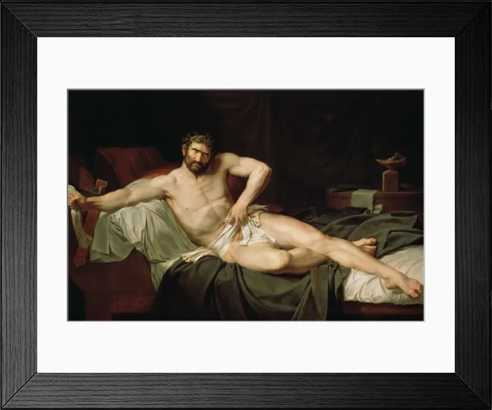 Framed Print : Cato Uticensis, c1795. Artist: Guillaume Lethiere Framed Print : Cato Uticensis, c1795. Artist: Guillaume Lethiere