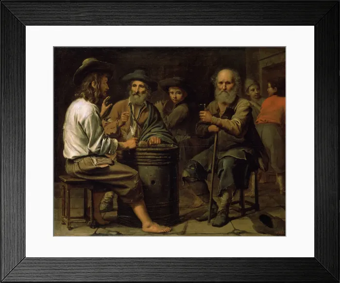 Framed Print : Peasants in a Tavern, 1640s. Artist: Mathieu Le Nain Framed Print : Peasants in a Tavern, 1640s. Artist: Mathieu Le Nain