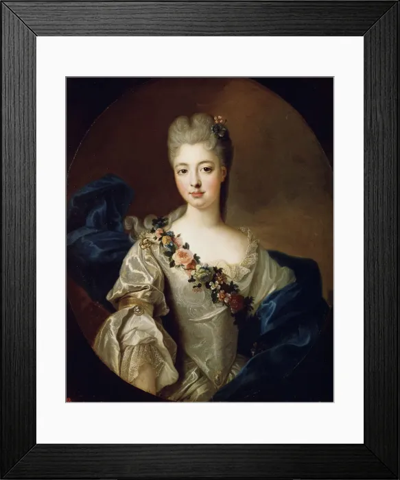 Framed Print : Portrait of Charlotte Aglae of Orleans, Mademoiselle de Valois, 1720s. Artist: Pierre Gobert Framed Print : Portrait of Charlotte Aglae of Orleans, Mademoiselle de Valois, 1720s. Artist: Pierre Gobert