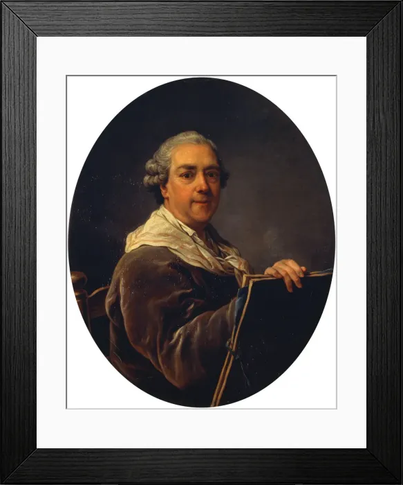 Framed Print : Self-portrait, 1762. Artist: Carle van Loo Framed Print : Self-portrait, 1762. Artist: Carle van Loo
