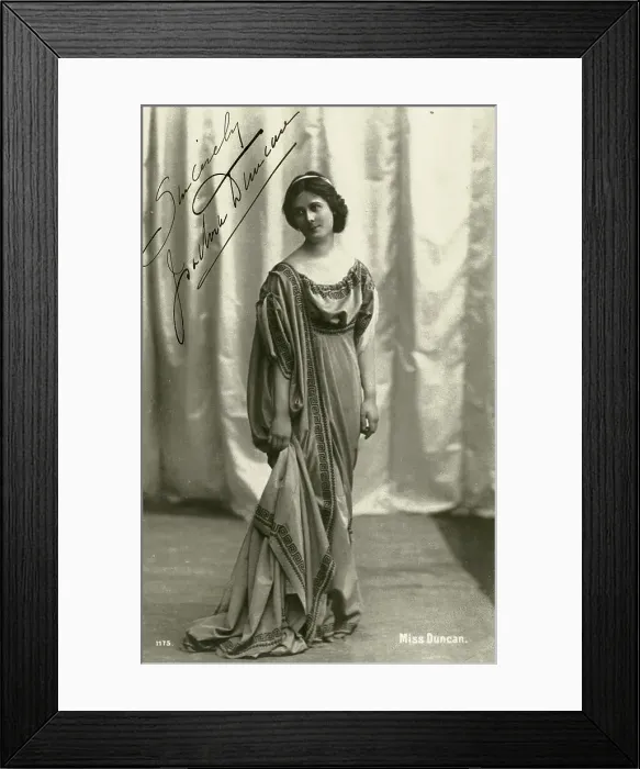 Framed Print : Dancer Isadora Duncan, c. 1906 Framed Print : Dancer Isadora Duncan, c. 1906