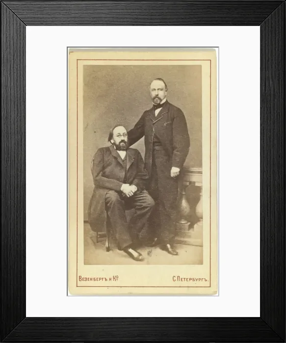 Framed Print : Konstantin Nikolayevich Leontyev and Mikhail Nikiforovich Katkov Framed Print : Konstantin Nikolayevich Leontyev and Mikhail Nikiforovich Katkov