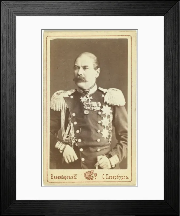 Framed Print : Portrait of General Count Eduard Ivanovich Totleben (1818-1884) Framed Print : Portrait of General Count Eduard Ivanovich Totleben (1818-1884)
