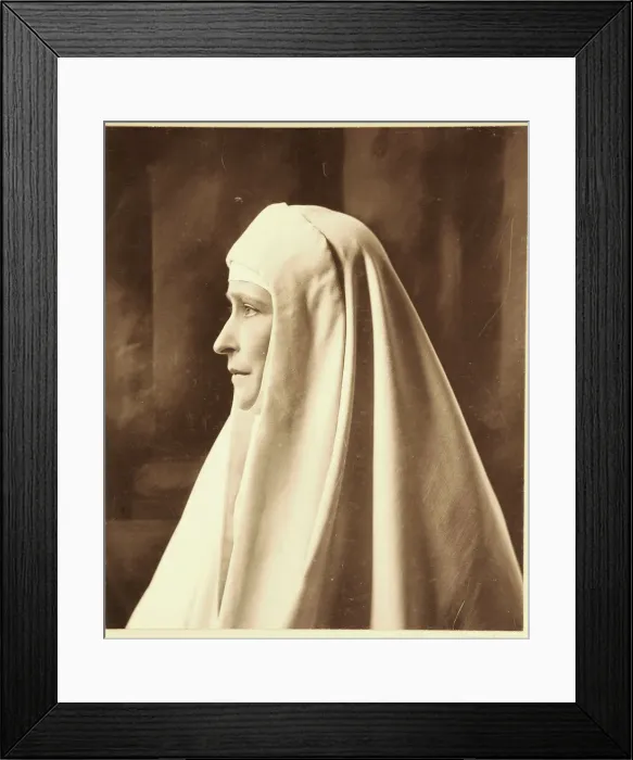 Framed Print : Grand Duchess Elizabeth Fyodorovna in the monastic habit, c. 1909 Framed Print : Grand Duchess Elizabeth Fyodorovna in the monastic habit, c. 1909