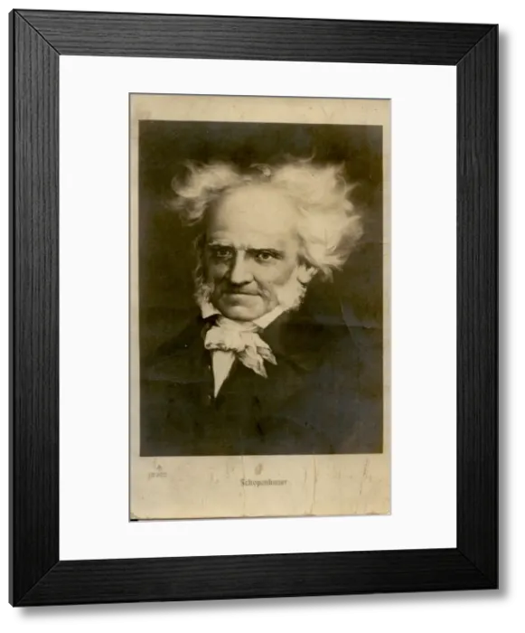 Framed Print : Portrait of Arthur Schopenhauer (1788-1860), c. 1910 Framed Print : Portrait of Arthur Schopenhauer (1788-1860), c. 1910