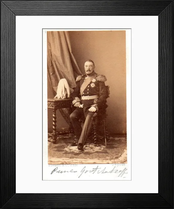 Framed Print : Portrait of Prince Pyotr Dmitrievich Gorchakov (1790-1868), 1860s Framed Print : Portrait of Prince Pyotr Dmitrievich Gorchakov (1790-1868), 1860s