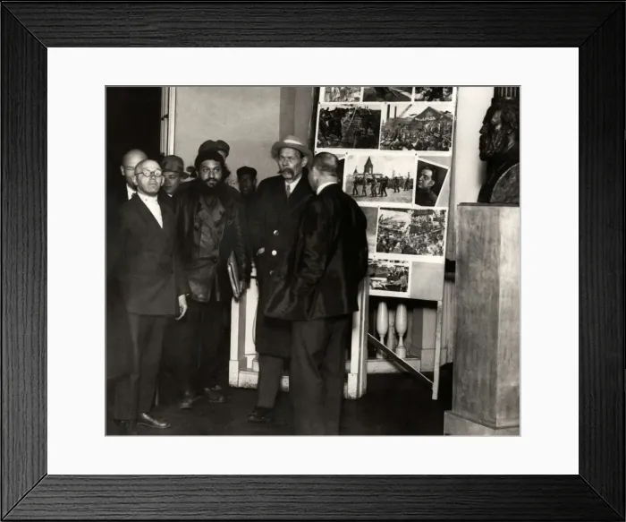 Framed Print : Maxim Gorky at an Exhibition in Moscow, 1929 Framed Print : Maxim Gorky at an Exhibition in Moscow, 1929