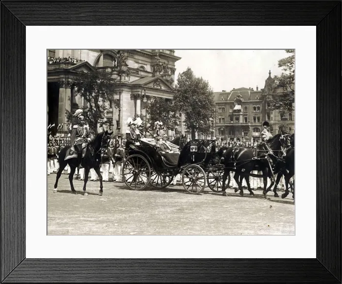 Framed Print : Tsar Nicholas II, Wilhelm II and Duke Of Cumberland in Berlin on May 24, 1913. 1913 Framed Print : Tsar Nicholas II, Wilhelm II and Duke Of Cumberland in Berlin on May 24, 1913. 1913