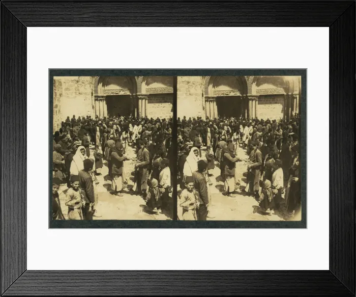 Framed Print : The consecration of Easter Eggs on Easter before the Church of the Holy Sepulchre (Stereograph), 1913 Framed Print : The consecration of Easter Eggs on Easter before the Church of the Holy Sepulchre (Stereograph), 1913