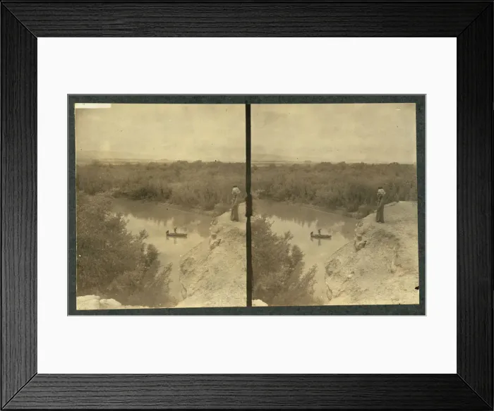 Framed Print : The Jordan River from the heights of Moab (Stereograph), 1911 Framed Print : The Jordan River from the heights of Moab (Stereograph), 1911