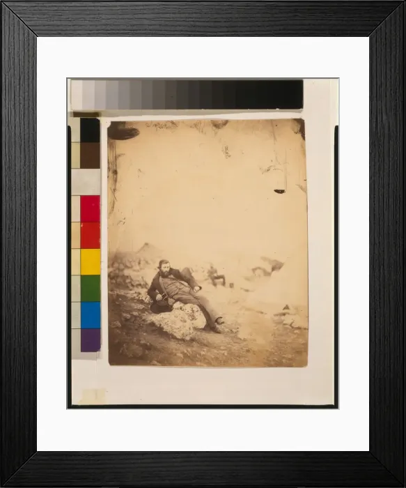 Framed Print : The War Artist William Simpson in Sevastopol, 1855 Framed Print : The War Artist William Simpson in Sevastopol, 1855