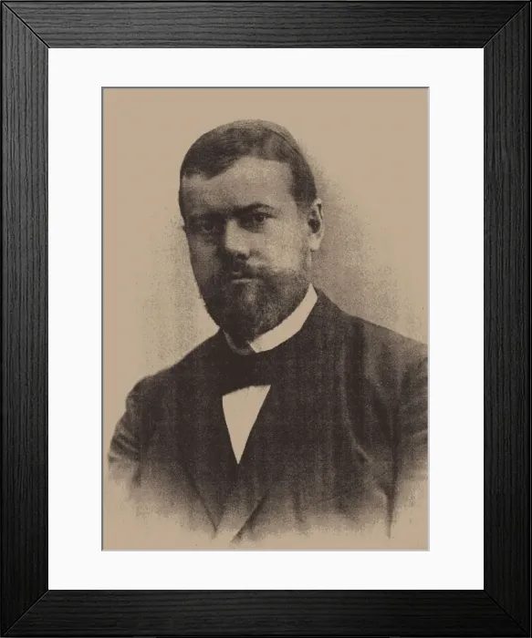 Framed Print : Portrait of Max Weber (1864?1920), 1894 Framed Print : Portrait of Max Weber (1864?1920), 1894