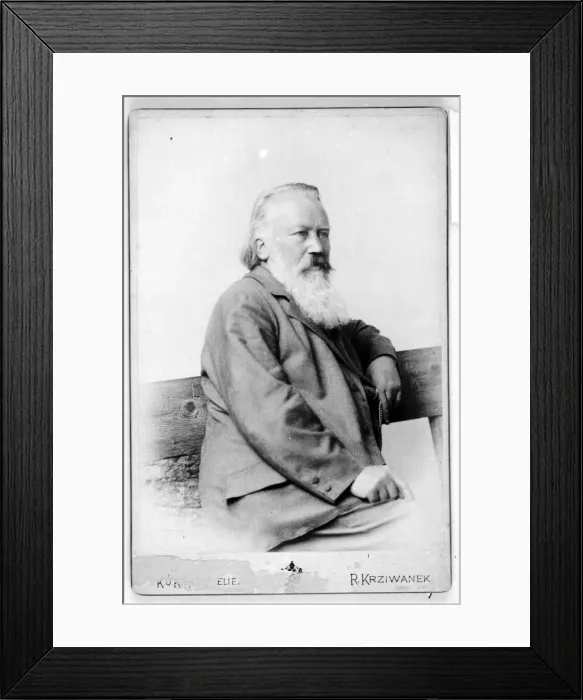 Framed Print : Portrait of Johannes Brahms (1833-1897) Framed Print : Portrait of Johannes Brahms (1833-1897)
