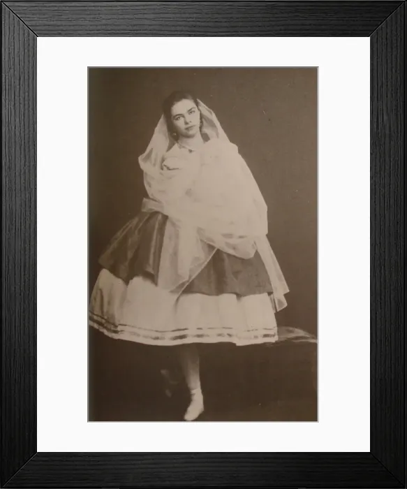 Framed Print : Ballerina Catherine Gavrilovna Chislova, ca 1865 Framed Print : Ballerina Catherine Gavrilovna Chislova, ca 1865