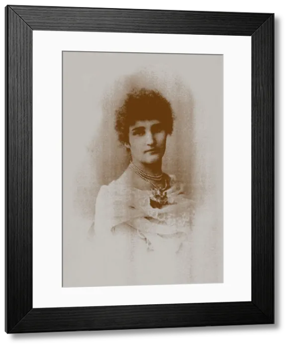 Framed Print : Portrait of the Poetess Mirra Lokhvitskaya (1869-1905), 1890s Framed Print : Portrait of the Poetess Mirra Lokhvitskaya (1869-1905), 1890s