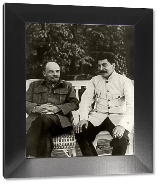 Stalin and Lenin. August 1922, 1922