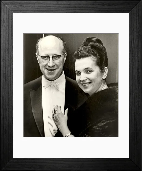 Framed Print : Mstislav Rostropovich and Galina Vishnevskaya, 1960s Framed Print : Mstislav Rostropovich and Galina Vishnevskaya, 1960s