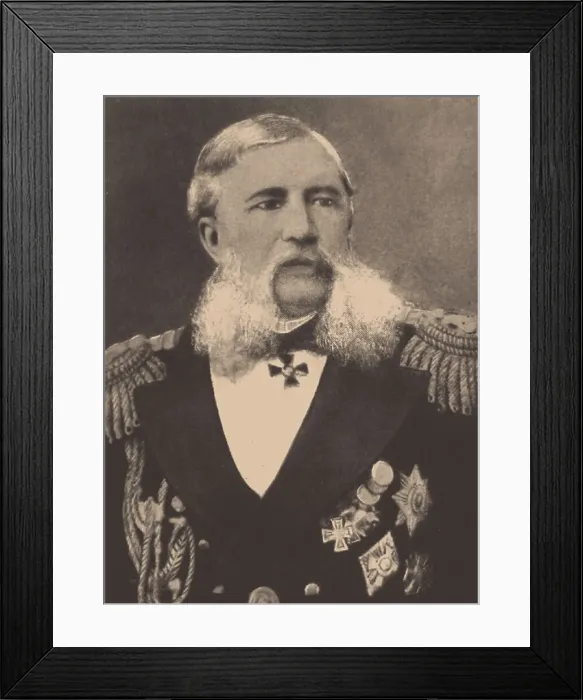 Framed Print : Portrait of the Admiral Grigory Ivanovich Butakov (1820-1882) Framed Print : Portrait of the Admiral Grigory Ivanovich Butakov (1820-1882)