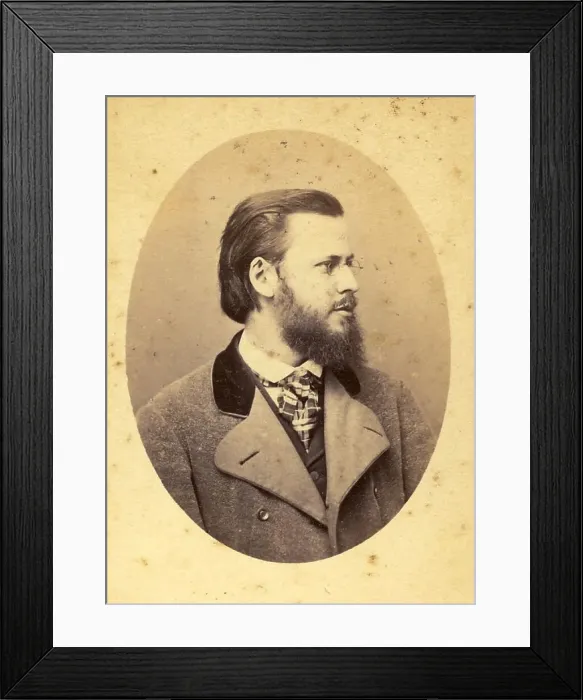 Framed Print : Portrait of Anton Dohrn (1840-1909), 1870 Framed Print : Portrait of Anton Dohrn (1840-1909), 1870
