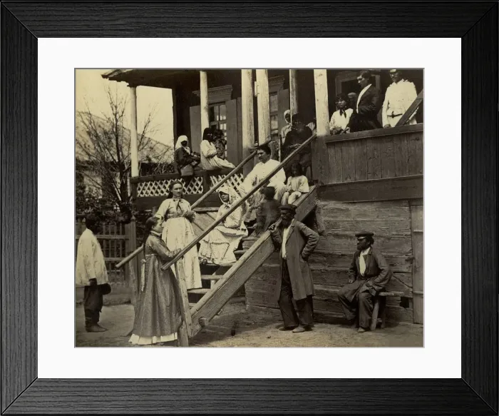 Framed Print : Cossacks family in a feast day, 1876 Framed Print : Cossacks family in a feast day, 1876