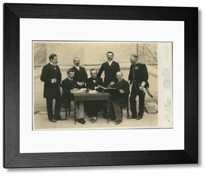Framed Print : The members of the First International Olympic Committee. Athens, Greece, 1896 Framed Print : The members of the First International Olympic Committee. Athens, Greece, 1896