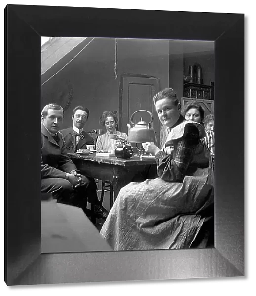 Wassily Kandinsky and Wilhelm Huesgen with the art group Phalanx, 1902