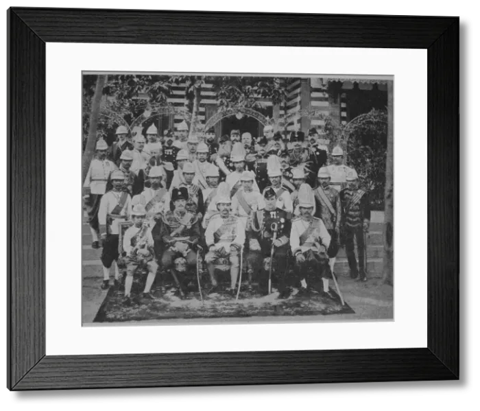 Framed Print : Crown prince Nicholas Alexandrovich of Russia visiting Siam, 1891 Framed Print : Crown prince Nicholas Alexandrovich of Russia visiting Siam, 1891