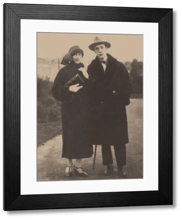 Framed Print : Nabokov and Vera Slonim, ca 1923 Framed Print : Nabokov and Vera Slonim, ca 1923