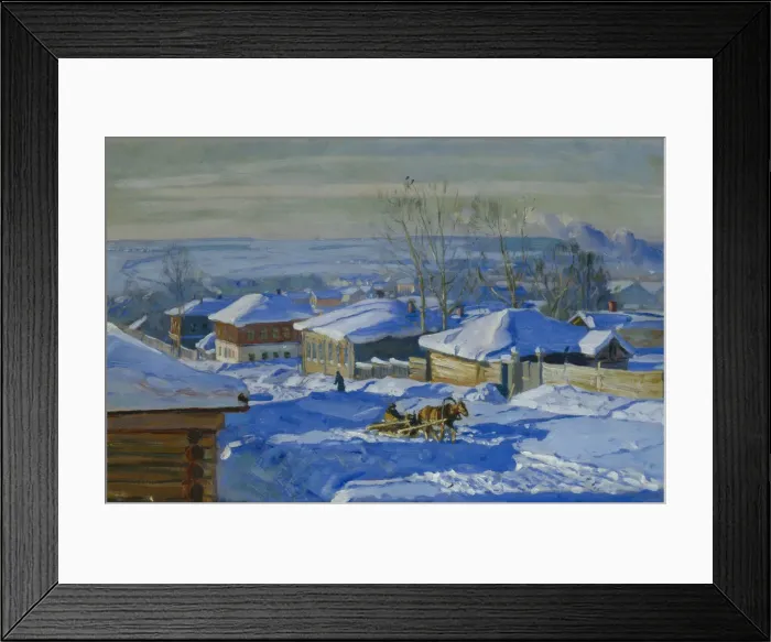 Framed Print : Winter, 1915. Artist: Zhukovsky, Stanislav Yulianovich (1873-1944) Framed Print : Winter, 1915. Artist: Zhukovsky, Stanislav Yulianovich (1873-1944)