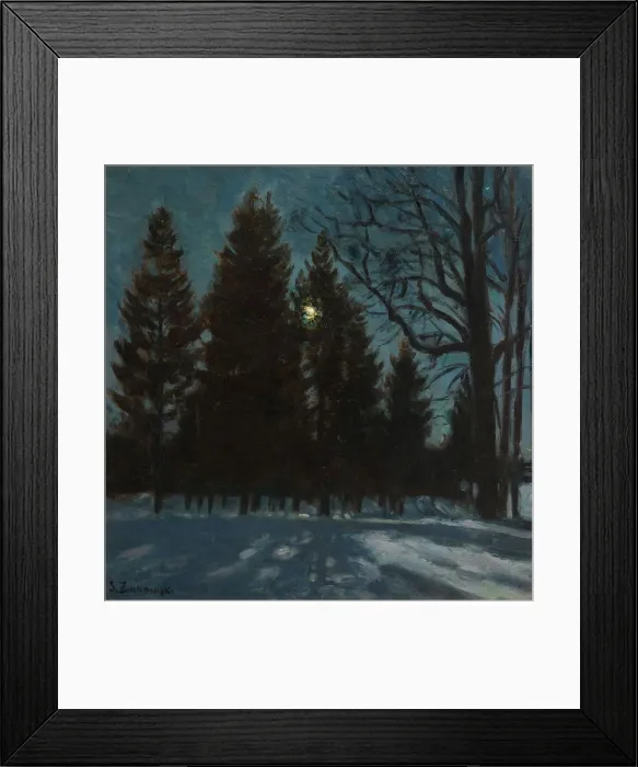 Framed Print : Winter Night, 1931. Artist: Zhukovsky, Stanislav Yulianovich (1873-1944) Framed Print : Winter Night, 1931. Artist: Zhukovsky, Stanislav Yulianovich (1873-1944)