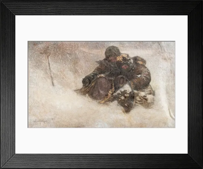 Framed Print : Snowstorm. Children. Artist: Bogdanov-Belsky, Nikolai Petrovich (1868-1945) Framed Print : Snowstorm. Children. Artist: Bogdanov-Belsky, Nikolai Petrovich (1868-1945)