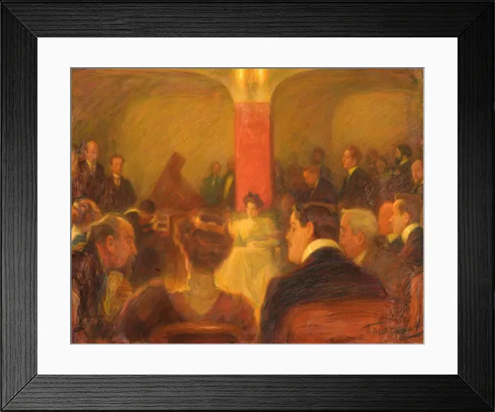 Framed Print : Concert of Wanda Landowska, 1907. Artist: Pasternak, Leonid Osipovich (1862-1945) Framed Print : Concert of Wanda Landowska, 1907. Artist: Pasternak, Leonid Osipovich (1862-1945)