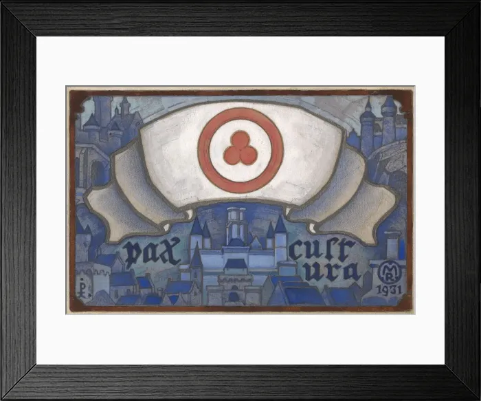 Framed Print : Banner of Peace, 1931. Artist: Roerich, Nicholas (1874-1947) Framed Print : Banner of Peace, 1931. Artist: Roerich, Nicholas (1874-1947)