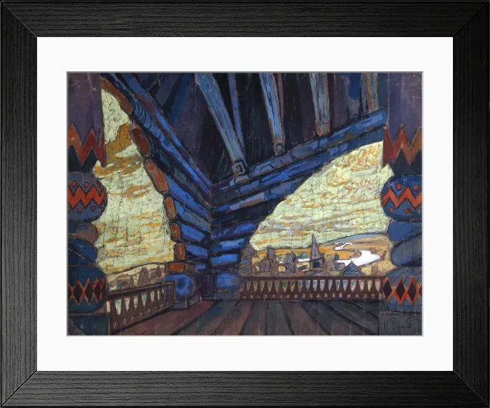 Framed Print : Gulbishche, 1900s. Artist: Roerich, Nicholas (1874-1947) Framed Print : Gulbishche, 1900s. Artist: Roerich, Nicholas (1874-1947)