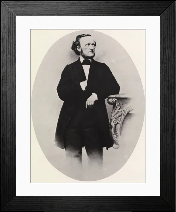 Framed Print : Richard Wagner, German composer, 1864. Artist: Joseph Albert
