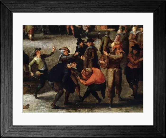 Framed Print : Carnival (detail), early 17th century. Artist: Louis de Caullery Framed Print : Carnival (detail), early 17th century. Artist: Louis de Caullery