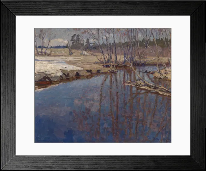 Framed Print : Meltwater, 1933. Artist: Bogdanov-Belsky, Nikolai Petrovich (1868-1945) Framed Print : Meltwater, 1933. Artist: Bogdanov-Belsky, Nikolai Petrovich (1868-1945)