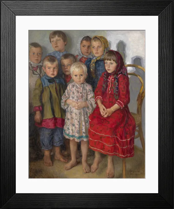 Framed Print : Admissions Day. Artist: Bogdanov-Belsky, Nikolai Petrovich (1868-1945) Framed Print : Admissions Day. Artist: Bogdanov-Belsky, Nikolai Petrovich (1868-1945)
