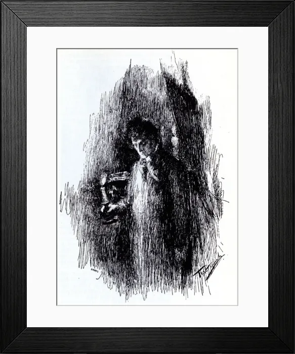 Framed Print : Illustration to drama The Masquerade by M. Lermontov, 1891. Artist: Pasternak, Leonid Osipovich (1862-1945) Framed Print : Illustration to drama The Masquerade by M. Lermontov, 1891. Artist: Pasternak, Leonid Osipovich (1862-1945)