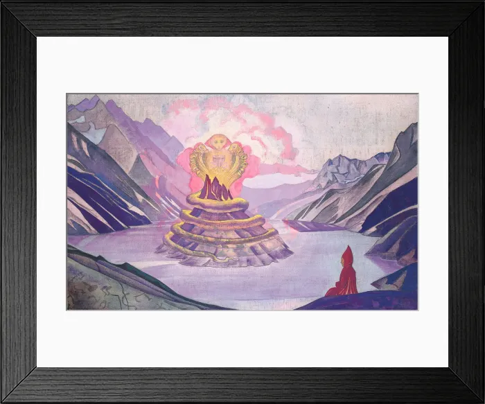 Framed Print : Nagarjuna Conqueror of the Serpent, 1925. Artist: Roerich, Nicholas (1874-1947) Framed Print : Nagarjuna Conqueror of the Serpent, 1925. Artist: Roerich, Nicholas (1874-1947)