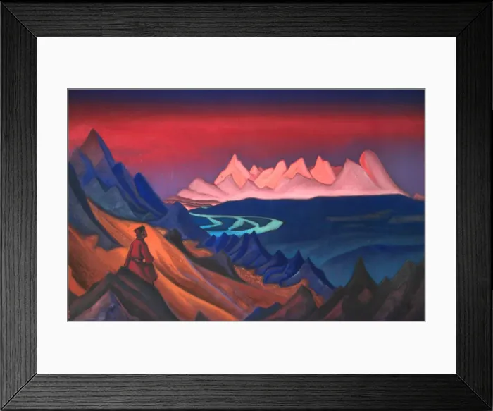 Framed Print : Song of Shambhala, 1943. Artist: Roerich, Nicholas (1874-1947) Framed Print : Song of Shambhala, 1943. Artist: Roerich, Nicholas (1874-1947)