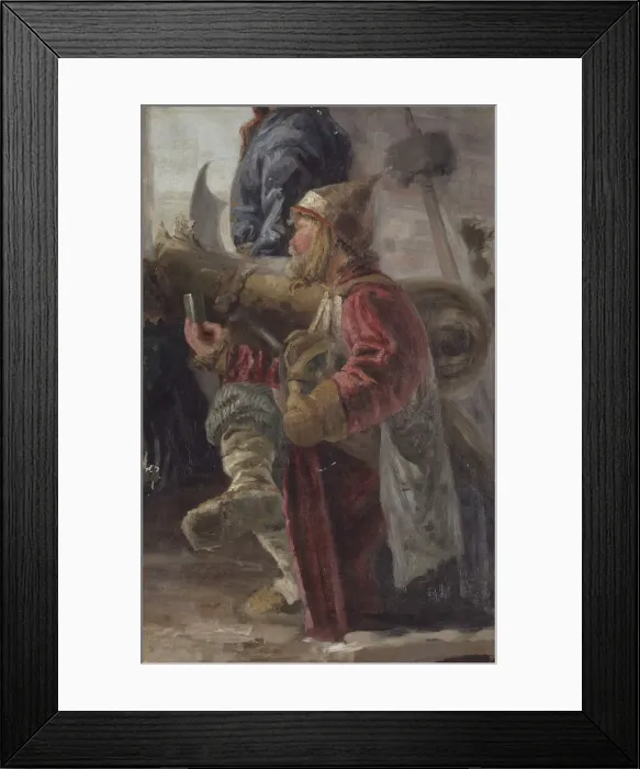 Framed Print : Cannoneer, 1894. Artist: Roerich, Nicholas (1874-1947) Framed Print : Cannoneer, 1894. Artist: Roerich, Nicholas (1874-1947)