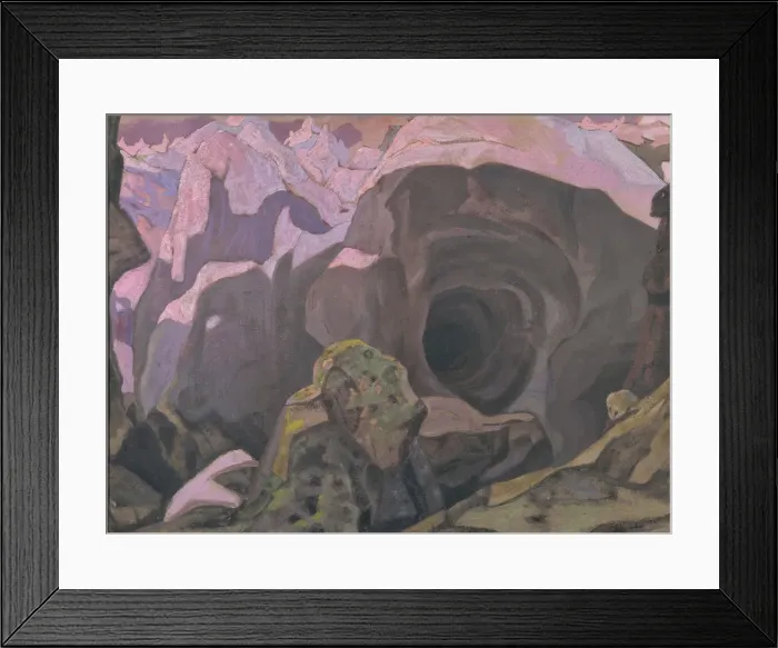 Framed Print : Rondane. Stage design for the theatre play Peer Gynt by H. Ibsen, 1911. Artist: Roerich, Nicholas (1874-1947) Framed Print : Rondane. Stage design for the theatre play Peer Gynt by H. Ibsen, 1911. Artist: Roerich, Nicholas (1874-1947)