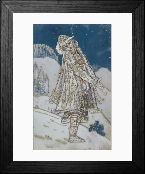 Framed Print : Costume design for the theatre play Snow Maiden by A. Ostrovsky, 1912. Artist: Roerich, Nicholas (1874-1947) Framed Print : Costume design for the theatre play Snow Maiden by A. Ostrovsky, 1912. Artist: Roerich, Nicholas (1874-1947)
