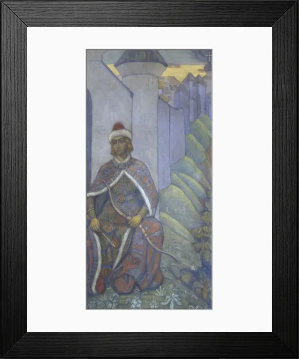 Framed Print : A Knight, 1910. Artist: Roerich, Nicholas (1874-1947) Framed Print : A Knight, 1910. Artist: Roerich, Nicholas (1874-1947)
