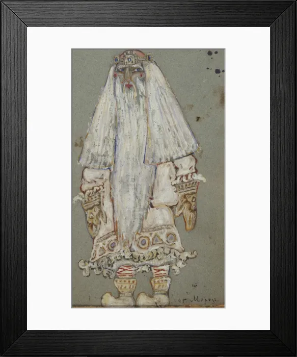 Framed Print : Ded Moroz. Costume design for the theatre play Snow Maiden by A. Ostrovsky, 1912. Artist: Roerich, Nicholas (1874-1947) Framed Print : Ded Moroz. Costume design for the theatre play Snow Maiden by A. Ostrovsky, 1912. Artist: Roerich, Nicholas (1874-1947)