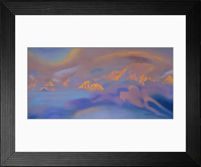 Framed Print : Kanchenjunga, 1938. Artist: Roerich, Nicholas (1874-1947) Framed Print : Kanchenjunga, 1938. Artist: Roerich, Nicholas (1874-1947)